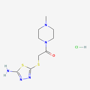molecular formula C9H16ClN5OS2 B4108163 C9H16ClN5OS2 