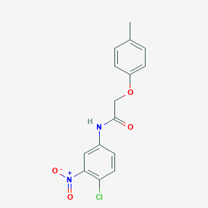 molecular formula C15H13ClN2O4 B410827 N-(4-chloro-3-nitrophenyl)-2-(4-methylphenoxy)acetamide 