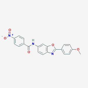 molecular formula C21H15N3O5 B410832 N-[2-(4-methoxyphenyl)-1,3-benzoxazol-6-yl]-4-nitrobenzamide 