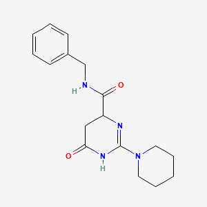molecular formula C17H22N4O2 B4108359 N-benzyl-6-oxo-2-(piperidin-1-yl)-3,4,5,6-tetrahydropyrimidine-4-carboxamide 