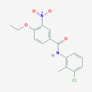molecular formula C16H15ClN2O4 B410837 N-(3-chloro-2-methylphenyl)-4-ethoxy-3-nitrobenzamide 