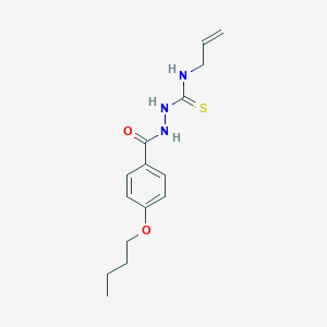 molecular formula C15H21N3O2S B410849 N-allyl-2-(4-butoxybenzoyl)hydrazinecarbothioamide 