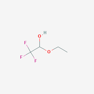 molecular formula C4H7F3O2 B041087 Trifluoroacetaldehyde ethyl hemiacetal CAS No. 433-27-2