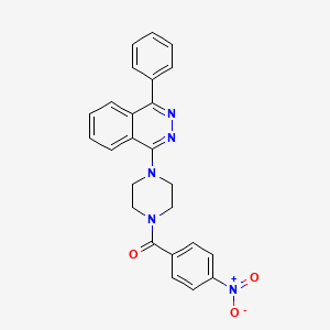 molecular formula C25H21N5O3 B4108799 1-[4-(4-nitrobenzoyl)piperazin-1-yl]-4-phenylphthalazine 