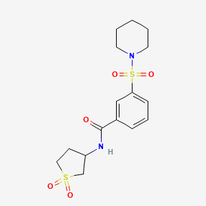 molecular formula C16H22N2O5S2 B4108805 N-(11-DIOXO-1LAMBDA6-THIOLAN-3-YL)-3-(PIPERIDINE-1-SULFONYL)BENZAMIDE 