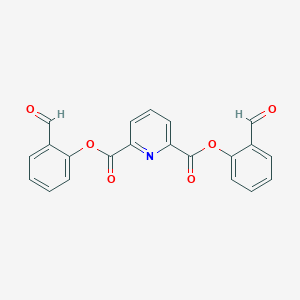molecular formula C21H13NO6 B410884 Bis(2-formylphenyl) pyridine-2,6-dicarboxylate 
