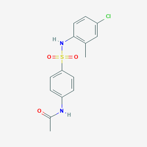 molecular formula C15H15ClN2O3S B410911 N-[4-[(4-chloro-2-methylphenyl)sulfamoyl]phenyl]acetamide CAS No. 289061-14-9