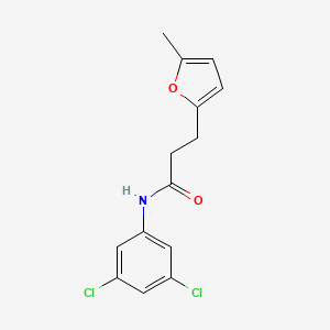 molecular formula C14H13Cl2NO2 B4109142 N-(3,5-dichlorophenyl)-3-(5-methylfuran-2-yl)propanamide 