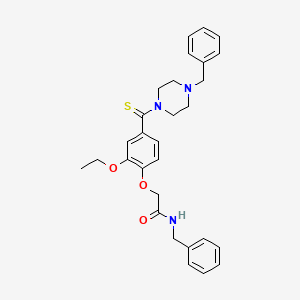 molecular formula C29H33N3O3S B4109166 N-benzyl-2-[4-(4-benzylpiperazine-1-carbothioyl)-2-ethoxyphenoxy]acetamide 