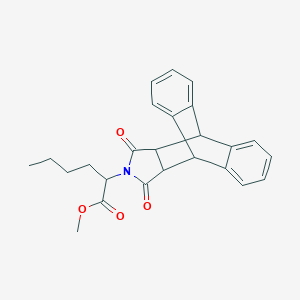 molecular formula C25H25NO4 B410948 Methyl 2-(16,18-dioxo-17-azapentacyclo[6.6.5.0~2,7~.0~9,14~.0~15,19~]nonadeca-2,4,6,9,11,13-hexaen-17-yl)hexanoate 