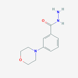 molecular formula C11H15N3O2 B041099 3-Morpholin-4-yl-benzoic acid hydrazide CAS No. 886494-35-5