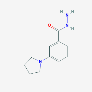 molecular formula C11H15N3O B041100 3-Pyrrolidin-1-ylbenzohydrazide CAS No. 886494-61-7