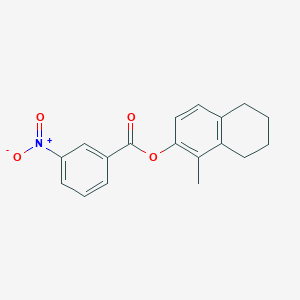 molecular formula C18H17NO4 B4110118 (1-Methyl-5,6,7,8-tetrahydronaphthalen-2-yl) 3-nitrobenzoate 