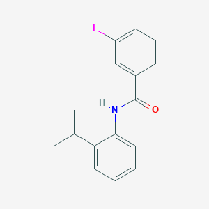 molecular formula C16H16INO B411029 3-iodo-N-[2-(propan-2-yl)phenyl]benzamide 