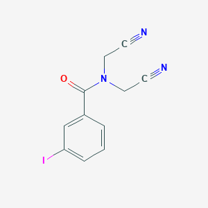 molecular formula C11H8IN3O B411031 N,N-bis(cyanomethyl)-3-iodobenzamide CAS No. 333441-61-5