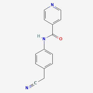 molecular formula C14H11N3O B4110334 N-[4-(cyanomethyl)phenyl]pyridine-4-carboxamide 