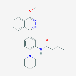molecular formula C24H28N4O2 B4110356 N-[5-(4-methoxyphthalazin-1-yl)-2-(piperidin-1-yl)phenyl]butanamide 