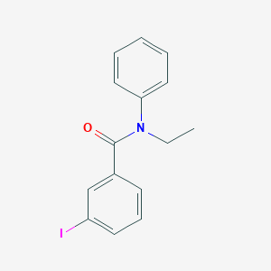 molecular formula C15H14INO B411039 N-ethyl-3-iodo-N-phenylbenzamide 