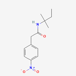 molecular formula C13H18N2O3 B4110395 N-(2-methylbutan-2-yl)-2-(4-nitrophenyl)acetamide 
