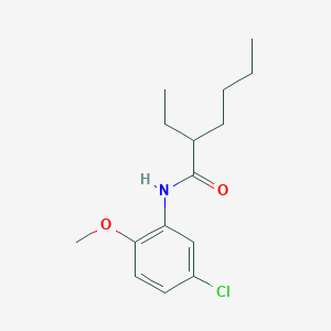 molecular formula C15H22ClNO2 B411042 N-(5-chloro-2-methoxyphenyl)-2-ethylhexanamide 