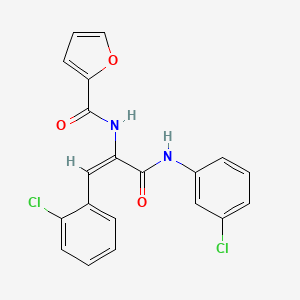 molecular formula C20H14Cl2N2O3 B4110453 N-[(E)-3-(3-chloroanilino)-1-(2-chlorophenyl)-3-oxoprop-1-en-2-yl]furan-2-carboxamide 