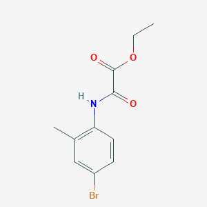 molecular formula C11H12BrNO3 B411046 Ethyl 2-(4-bromo-2-methylanilino)-2-oxoacetate 