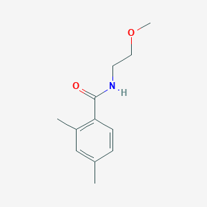 molecular formula C12H17NO2 B4110538 N-(2-methoxyethyl)-2,4-dimethylbenzamide 
