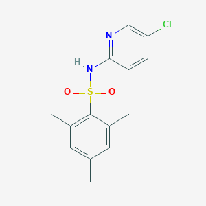 molecular formula C14H15ClN2O2S B411063 N-(5-chloropyridin-2-yl)-2,4,6-trimethylbenzenesulfonamide CAS No. 349124-74-9