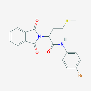 molecular formula C19H17BrN2O3S B411077 N-(4-bromophenyl)-2-(1,3-dioxoisoindol-2-yl)-4-methylsulfanylbutanamide CAS No. 333443-70-2