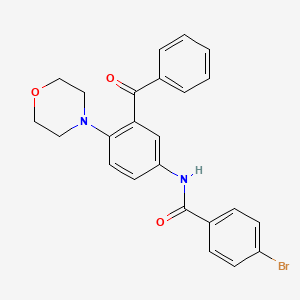 molecular formula C24H21BrN2O3 B4111048 N-(3-benzoyl-4-morpholin-4-ylphenyl)-4-bromobenzamide 