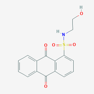 molecular formula C16H13NO5S B411113 N-(2-hydroxyethyl)-9,10-dioxo-9,10-dihydroanthracene-1-sulfonamide 