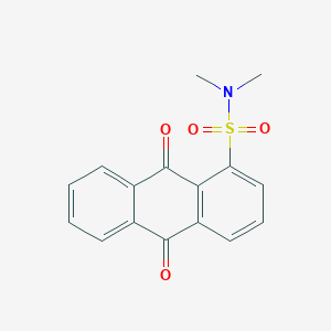 molecular formula C16H13NO4S B411119 N,N-dimethyl-9,10-dioxo-9,10-dihydroanthracene-1-sulfonamide 