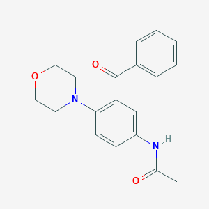 molecular formula C19H20N2O3 B4111263 N-(3-benzoyl-4-morpholin-4-ylphenyl)acetamide 