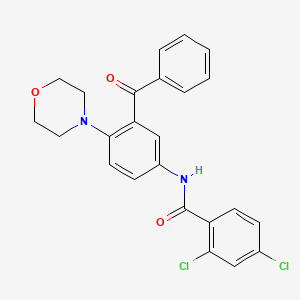 molecular formula C24H20Cl2N2O3 B4111305 N-(3-benzoyl-4-morpholin-4-ylphenyl)-2,4-dichlorobenzamide 
