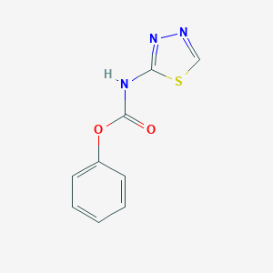 molecular formula C9H7N3O2S B411148 Phenyl 1,3,4-thiadiazol-2-ylcarbamate CAS No. 26907-41-5