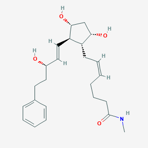 molecular formula C24H35NO4 B041115 (Z)-7-[(1R,2R,3R,5S)-3,5-二羟基-2-[(E,3S)-3-羟基-5-苯基戊-1-烯基]环戊基]-N-甲基庚-5-烯酰胺 CAS No. 155206-01-2