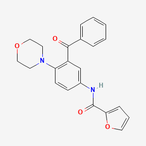 molecular formula C22H20N2O4 B4111602 N-(3-benzoyl-4-morpholin-4-ylphenyl)furan-2-carboxamide 