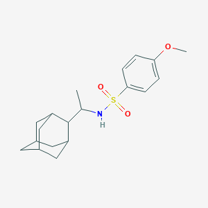 molecular formula C19H27NO3S B411162 N-[1-(2-adamantyl)ethyl]-4-methoxybenzenesulfonamide 