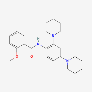 molecular formula C24H31N3O2 B4111739 N-[2,4-di(piperidin-1-yl)phenyl]-2-methoxybenzamide 
