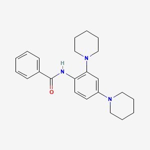 molecular formula C23H29N3O B4111745 N-[2,4-di(piperidin-1-yl)phenyl]benzamide 