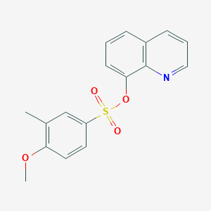 molecular formula C17H15NO4S B411184 8-Quinolyl 4-methoxy-3-methylbenzenesulfonate CAS No. 457961-45-4