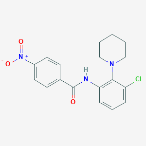 molecular formula C18H18ClN3O3 B4111931 N-(3-chloro-2-piperidin-1-ylphenyl)-4-nitrobenzamide 