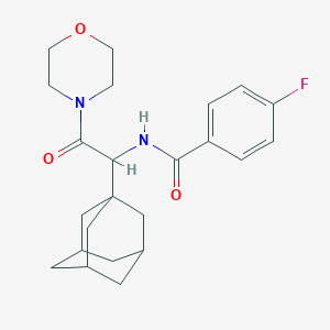 molecular formula C23H29FN2O3 B4112047 N-[1-(Adamantan-1-YL)-2-(morpholin-4-YL)-2-oxoethyl]-4-fluorobenzamide 