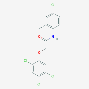 molecular formula C15H11Cl4NO2 B4112467 N-(4-chloro-2-methylphenyl)-2-(2,4,5-trichlorophenoxy)acetamide 