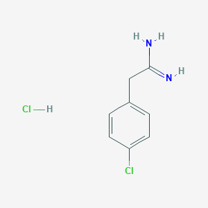 molecular formula C8H10Cl2N2 B041125 2-(4-Chlorophenyl)ethanimidamide hydrochloride CAS No. 6487-93-0