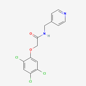 molecular formula C14H11Cl3N2O2 B4112553 N-(pyridin-4-ylmethyl)-2-(2,4,5-trichlorophenoxy)acetamide 