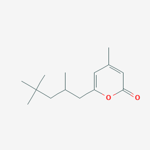 4-Methyl-6-(2,4,4-trimethylpentyl)-2H-pyran-2-one