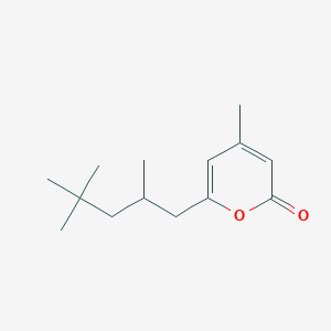 molecular formula C14H22O2 B041128 4-Methyl-6-(2,4,4-trimethylpentyl)-2H-pyran-2-one CAS No. 50650-75-4