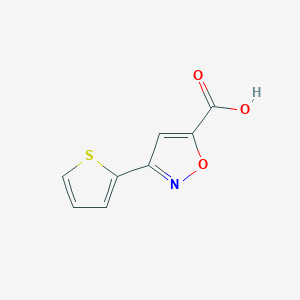 molecular formula C8H5NO3S B041130 3-(2-Thienyl)-5-isoxazolecarboxylic Acid CAS No. 204910-49-6