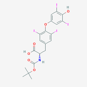 molecular formula C20H19I4NO6 B041131 N-(tert-Butyloxy)carbonyl-L-thyroxine CAS No. 88404-22-2